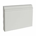 Architectural Products By Outwater WM 620 4 in. x 1/2 in. x 6 in. L Flexible Polyurethane Base Molding Sample 3P5.37.01391